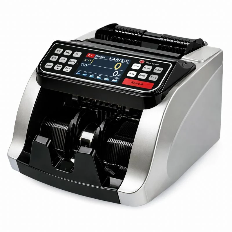 Plus Silver TL / EURO  Kağıt Para Sayma Makinesi - Gri / Siyah Renk