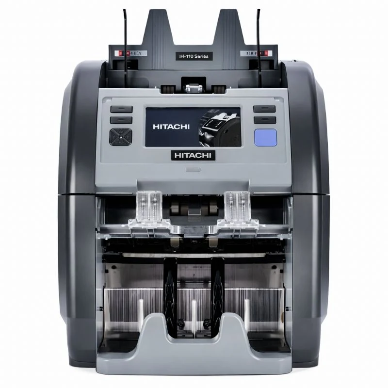 Hitachi-Hunter Ih-110 İki Katlı, 30 Ülke Kombinasyonlu Karışık Para Sayma Makinesi